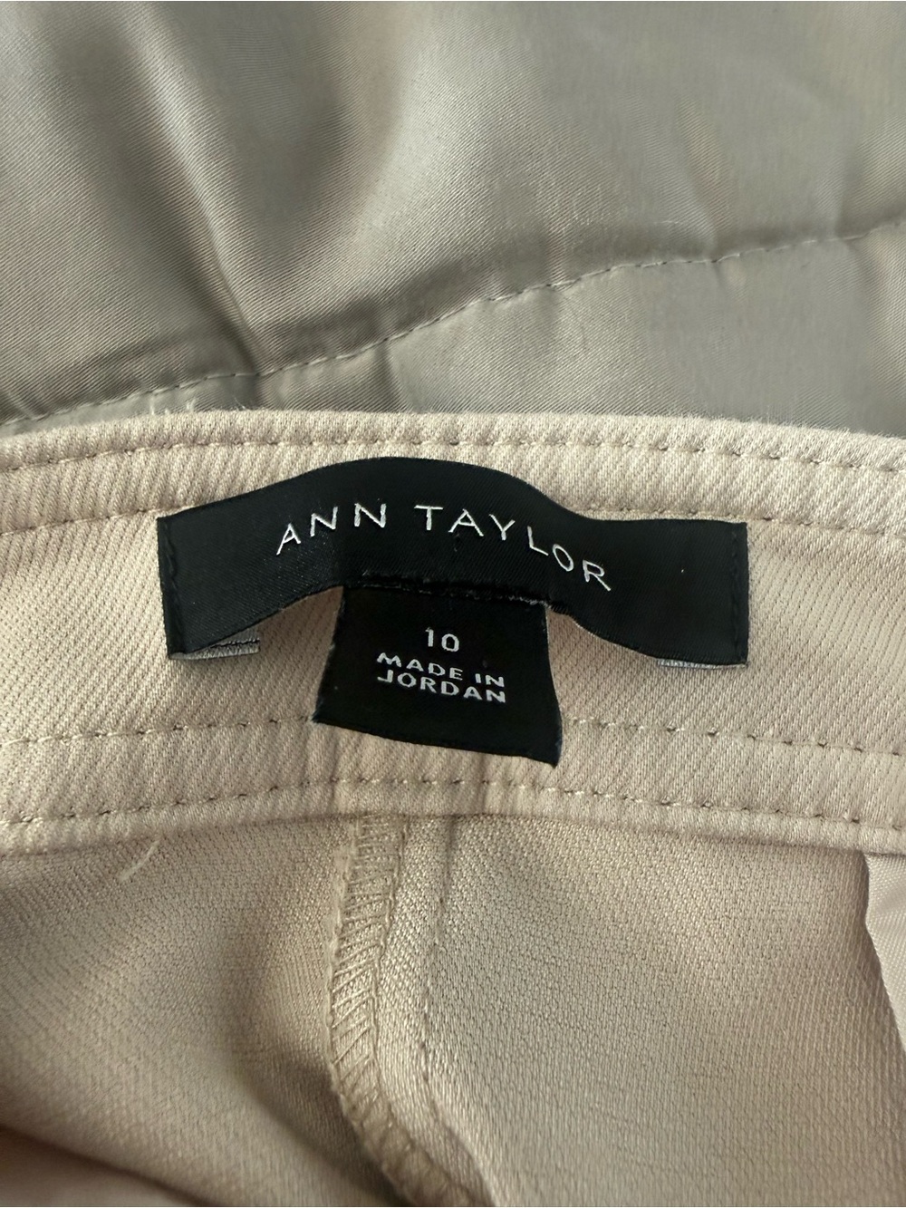 Ann Taylor Light Beige Trousers - Classic Neutral